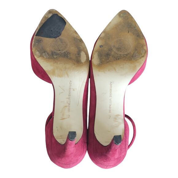 Adrienne Vittadini High Heels Pump Ankle Strap Pointed Toe Pink Women's US 7 - Picture 9 of 9